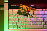 sklep internetowy, klawiatura, karta kredytowa, zakupy online